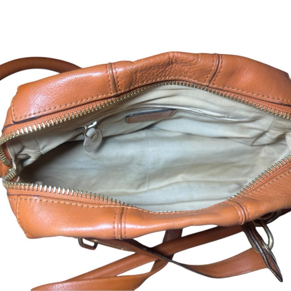 CHLOE Whiskey Brown Leather Small 2way Paraty Satchel - Picture 12 of 16
